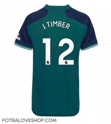 Arsenal Jurrien Timber #12 Dámské Alternativní Dres 2023-24 Krátký Rukáv