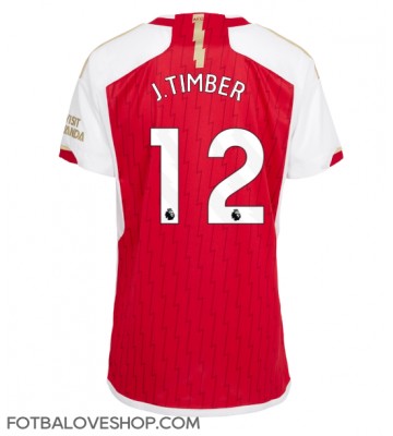 Arsenal Jurrien Timber #12 Dámské Domácí Dres 2023-24 Krátký Rukáv