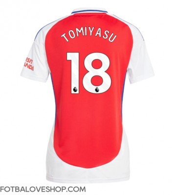 Arsenal Takehiro Tomiyasu #18 Dámské Domácí Dres 2024-25 Krátký Rukáv