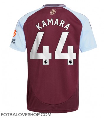 Aston Villa Boubacar Kamara #44 Domácí Dres 2024-25 Krátký Rukáv