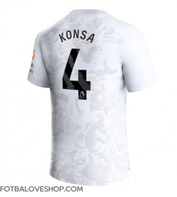 Aston Villa Ezri Konsa #4 Venkovní Dres 2023-24 Krátký Rukáv