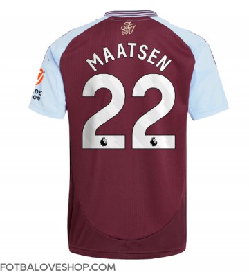 Aston Villa Ian Maatsen #22 Domácí Dres 2024-25 Krátký Rukáv