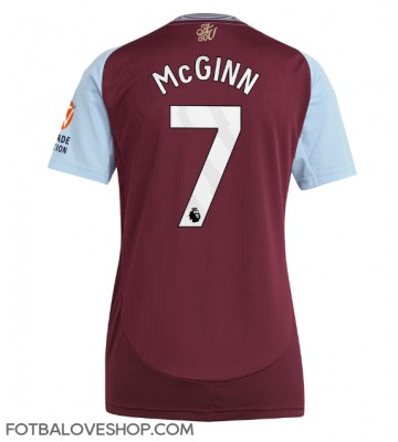 Aston Villa John McGinn #7 Dámské Domácí Dres 2024-25 Krátký Rukáv