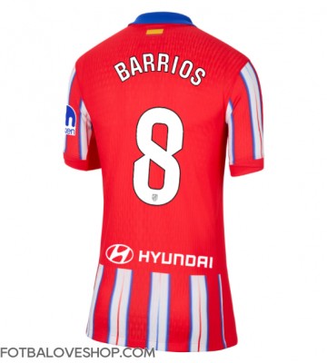 Atletico Madrid Pablo Barrios #8 Dámské Domácí Dres 2024-25 Krátký Rukáv