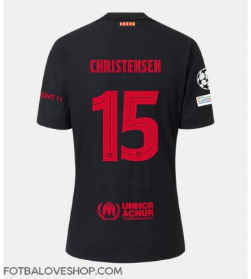 Barcelona Andreas Christensen #15 Venkovní Dres 2024-25 Krátký Rukáv