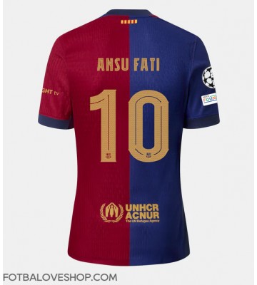 Barcelona Ansu Fati #10 Domácí Dres 2024-25 Krátký Rukáv