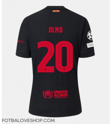 Barcelona Dani Olmo #20 Venkovní Dres 2024-25 Krátký Rukáv