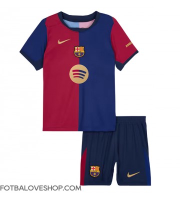 Barcelona Dětské Domácí Dres 2024-25 Krátký Rukáv (+ trenýrky)