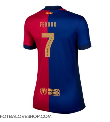 Barcelona Ferran Torres #7 Dámské Domácí Dres 2024-25 Krátký Rukáv