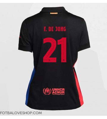 Barcelona Frenkie de Jong #21 Dámské Venkovní Dres 2024-25 Krátký Rukáv