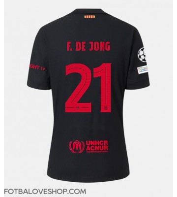 Barcelona Frenkie de Jong #21 Venkovní Dres 2024-25 Krátký Rukáv