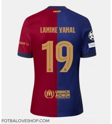 Barcelona Lamine Yamal #19 Domácí Dres 2024-25 Krátký Rukáv