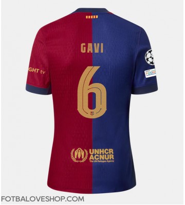 Barcelona Paez Gavi #6 Domácí Dres 2024-25 Krátký Rukáv