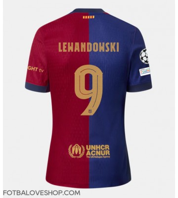 Barcelona Robert Lewandowski #9 Domácí Dres 2024-25 Krátký Rukáv