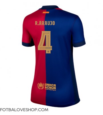 Barcelona Ronald Araujo #4 Dámské Domácí Dres 2024-25 Krátký Rukáv