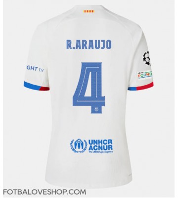 Barcelona Ronald Araujo #4 Venkovní Dres 2023-24 Krátký Rukáv