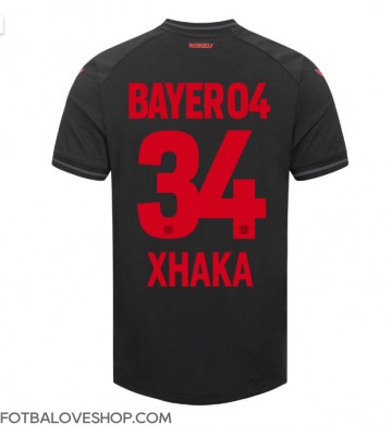 Bayer Leverkusen Granit Xhaka #34 Domácí Dres 2023-24 Krátký Rukáv