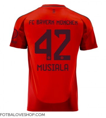 Bayern Munich Jamal Musiala #42 Domácí Dres 2024-25 Krátký Rukáv