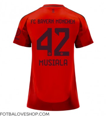 Bayern Munich Jamal Musiala #42 Dámské Domácí Dres 2024-25 Krátký Rukáv