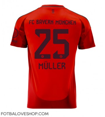 Bayern Munich Thomas Muller #25 Domácí Dres 2024-25 Krátký Rukáv