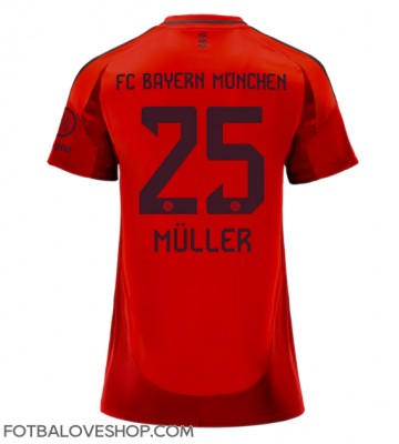 Bayern Munich Thomas Muller #25 Dámské Domácí Dres 2024-25 Krátký Rukáv