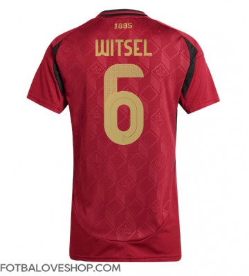 Belgie Axel Witsel #6 Dámské Domácí Dres ME 2024 Krátký Rukáv