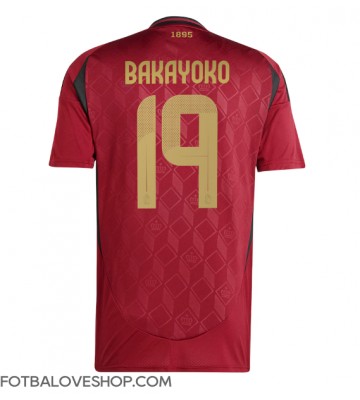 Belgie Johan Bakayoko #19 Domácí Dres ME 2024 Krátký Rukáv