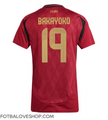 Belgie Johan Bakayoko #19 Dámské Domácí Dres ME 2024 Krátký Rukáv