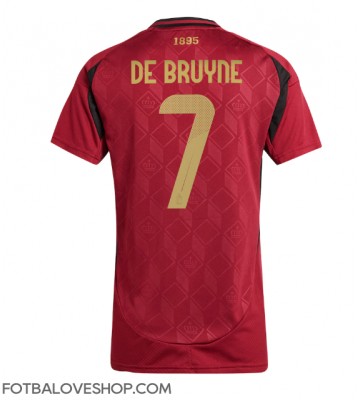 Belgie Kevin De Bruyne #7 Dámské Domácí Dres ME 2024 Krátký Rukáv