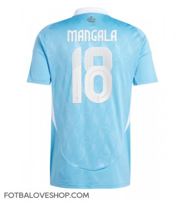 Belgie Orel Mangala #18 Venkovní Dres ME 2024 Krátký Rukáv