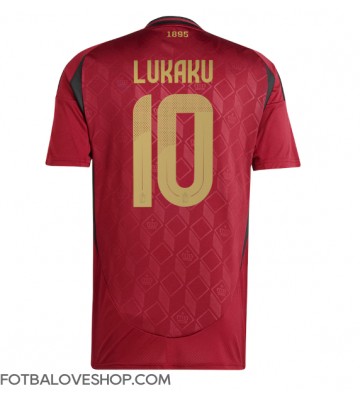 Belgie Romelu Lukaku #10 Domácí Dres ME 2024 Krátký Rukáv