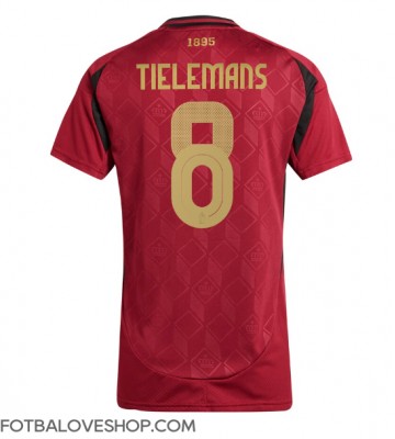 Belgie Youri Tielemans #8 Dámské Domácí Dres ME 2024 Krátký Rukáv