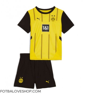 Borussia Dortmund Dětské Domácí Dres 2024-25 Krátký Rukáv (+ trenýrky)