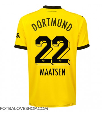 Borussia Dortmund Ian Maatsen #22 Domácí Dres 2023-24 Krátký Rukáv