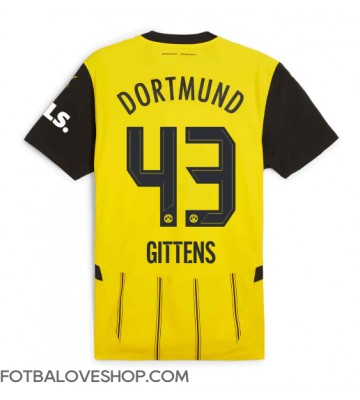 Borussia Dortmund Jamie Bynoe-Gittens #43 Domácí Dres 2024-25 Krátký Rukáv