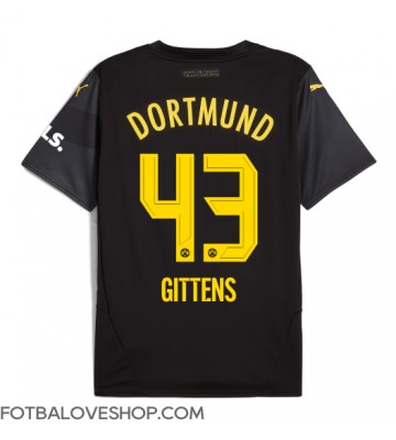 Borussia Dortmund Jamie Bynoe-Gittens #43 Venkovní Dres 2024-25 Krátký Rukáv