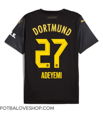 Borussia Dortmund Karim Adeyemi #27 Venkovní Dres 2024-25 Krátký Rukáv