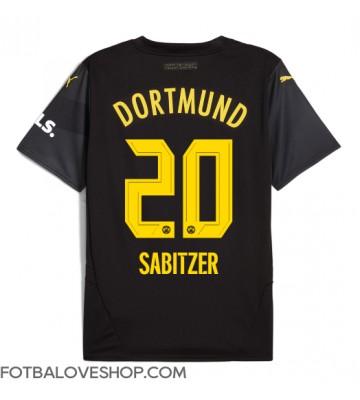 Borussia Dortmund Marcel Sabitzer #20 Venkovní Dres 2024-25 Krátký Rukáv