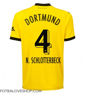 Borussia Dortmund Nico Schlotterbeck #4 Domácí Dres 2023-24 Krátký Rukáv