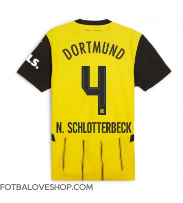 Borussia Dortmund Nico Schlotterbeck #4 Domácí Dres 2024-25 Krátký Rukáv