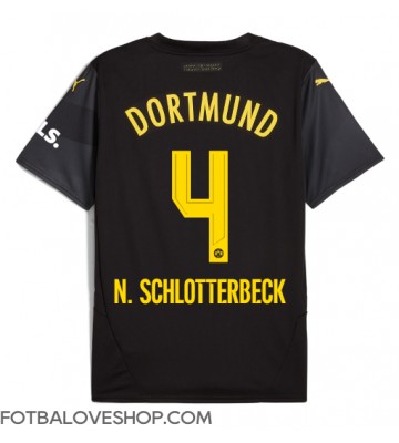 Borussia Dortmund Nico Schlotterbeck #4 Venkovní Dres 2024-25 Krátký Rukáv