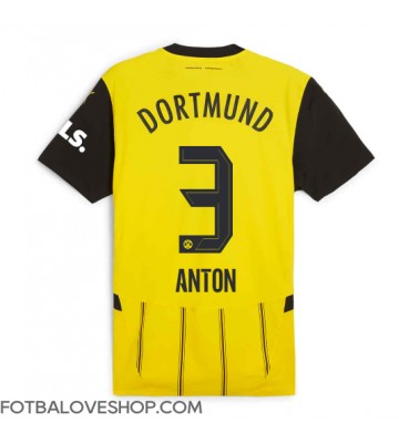 Borussia Dortmund Waldemar Anton #3 Domácí Dres 2024-25 Krátký Rukáv