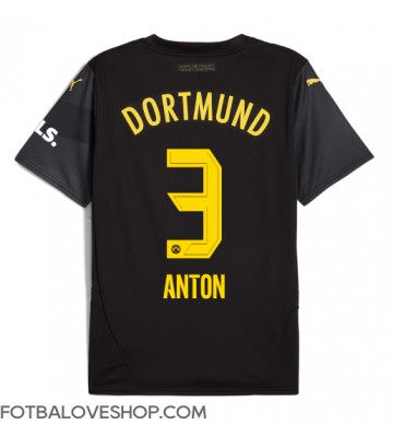 Borussia Dortmund Waldemar Anton #3 Venkovní Dres 2024-25 Krátký Rukáv