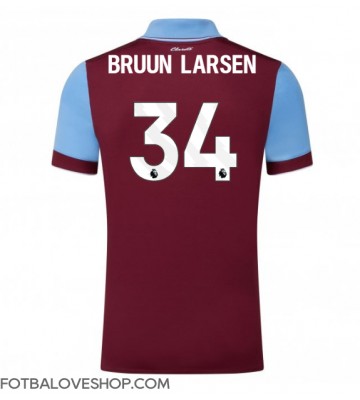 Burnley Jacob Bruun Larsen #34 Domácí Dres 2023-24 Krátký Rukáv