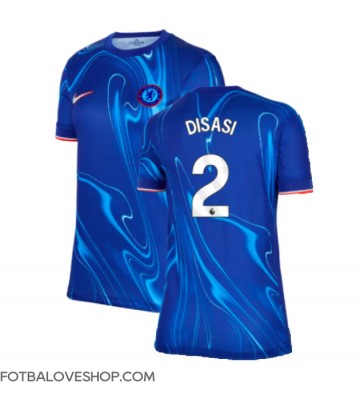 Chelsea Axel Disasi #2 Dámské Domácí Dres 2024-25 Krátký Rukáv