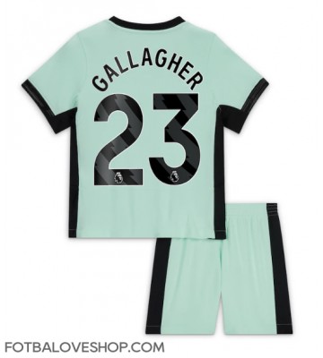 Chelsea Conor Gallagher #23 Dětské Alternativní Dres 2023-24 Krátký Rukáv (+ trenýrky)