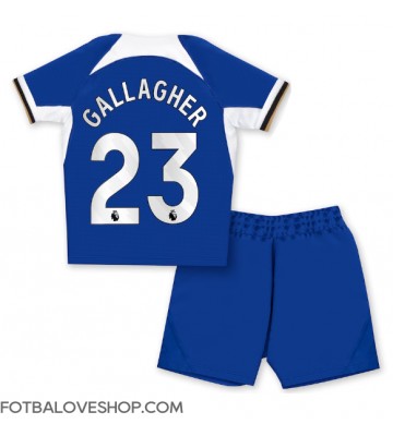Chelsea Conor Gallagher #23 Dětské Domácí Dres 2023-24 Krátký Rukáv (+ trenýrky)