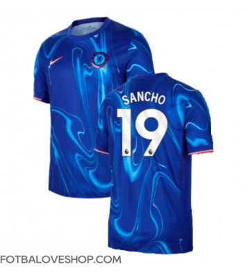 Chelsea Jadon Sancho #19 Domácí Dres 2024-25 Krátký Rukáv