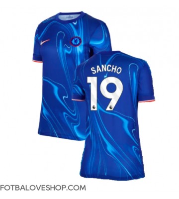 Chelsea Jadon Sancho #19 Dámské Domácí Dres 2024-25 Krátký Rukáv