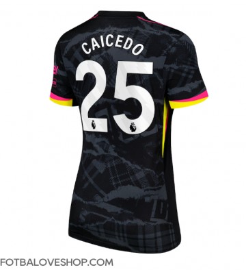 Chelsea Moises Caicedo #25 Dámské Alternativní Dres 2024-25 Krátký Rukáv